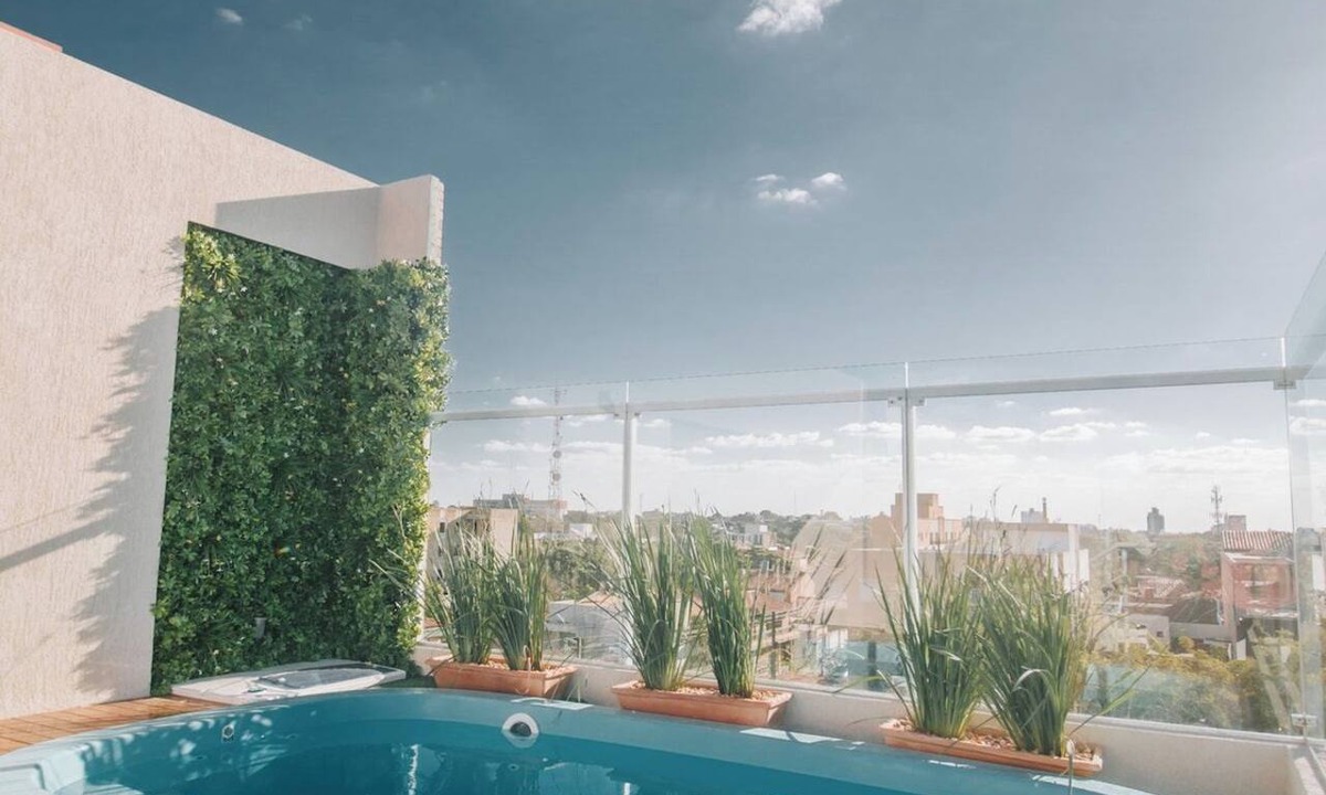 Asuncion Apartment | 1BR with Balcony | Rooftop Pool, Workspace & City Views