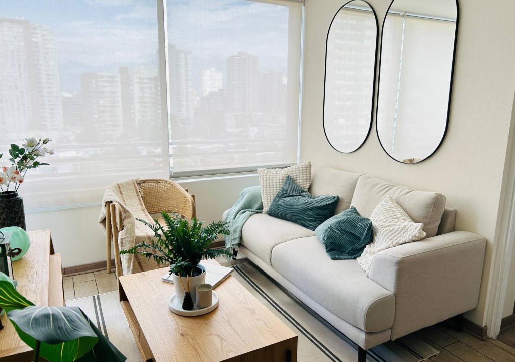 Las Rejas Apartment | 2D 2B, hasta 4 personas, Vista cordillera, Parking, AC & Calefacción