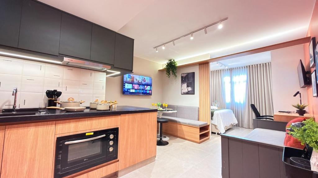 Guara Apartment | BSB Studio 13 min Aeroporto Ar-condicionado Home Office Wi-Fi 800 Mbps Cozinha completa Lava e seca