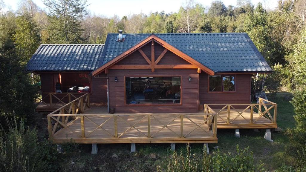 Pucon Ski Chalet | Cabaña Caburgua Hermosa vista al Volcán, Senderos del Bosque