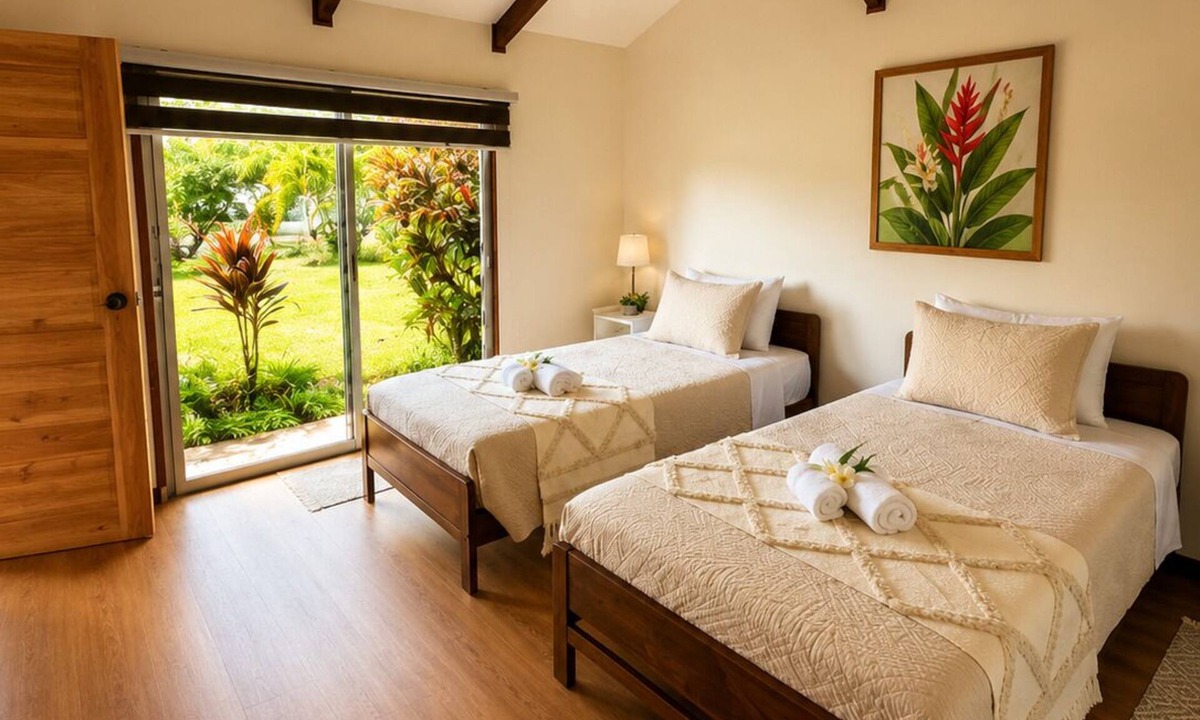 Hanga Roa Cabin | Cozy centrally located room with 2 single beds – Room #2