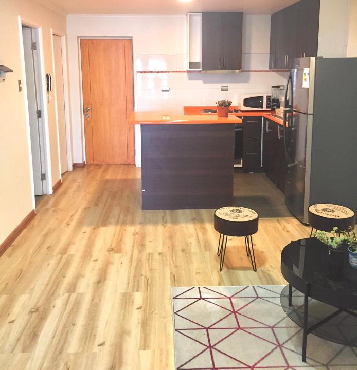 Tome Apartment | Departamento completo 43 mts2 (2 habs + 1 futón) - Centro Tomé - 5 personas max - Edificio Don Francisco