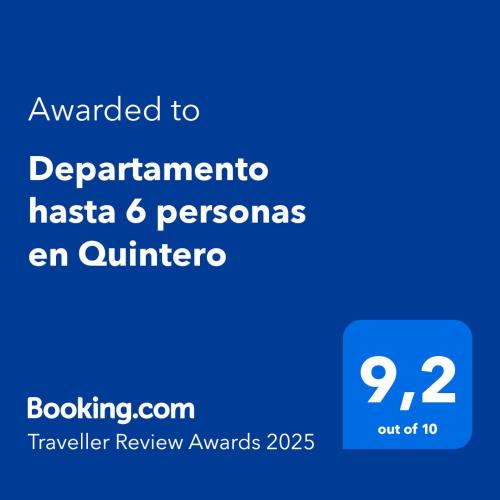 Quintero Apartment | Departamento hasta 6 personas en Quintero