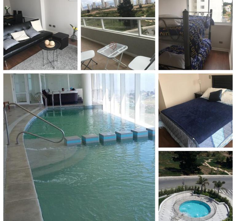 Renaca Apartment | Depto Bosques de Montemar, mínimo 4 noches, reserva con 3 días anticipación, máximo 4 adultos de 6 cupos