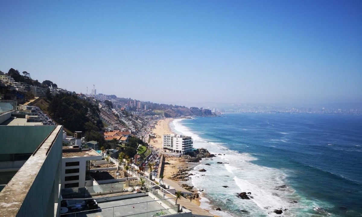 Renaca Apartment | Encanto de Reñaca viña del mar, Excellent ocean view, direct descent to the beach.