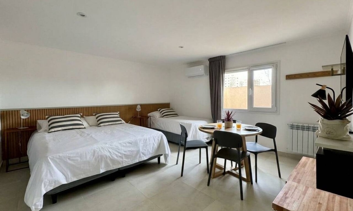 Azul Apartment | Family room with a bunk bed