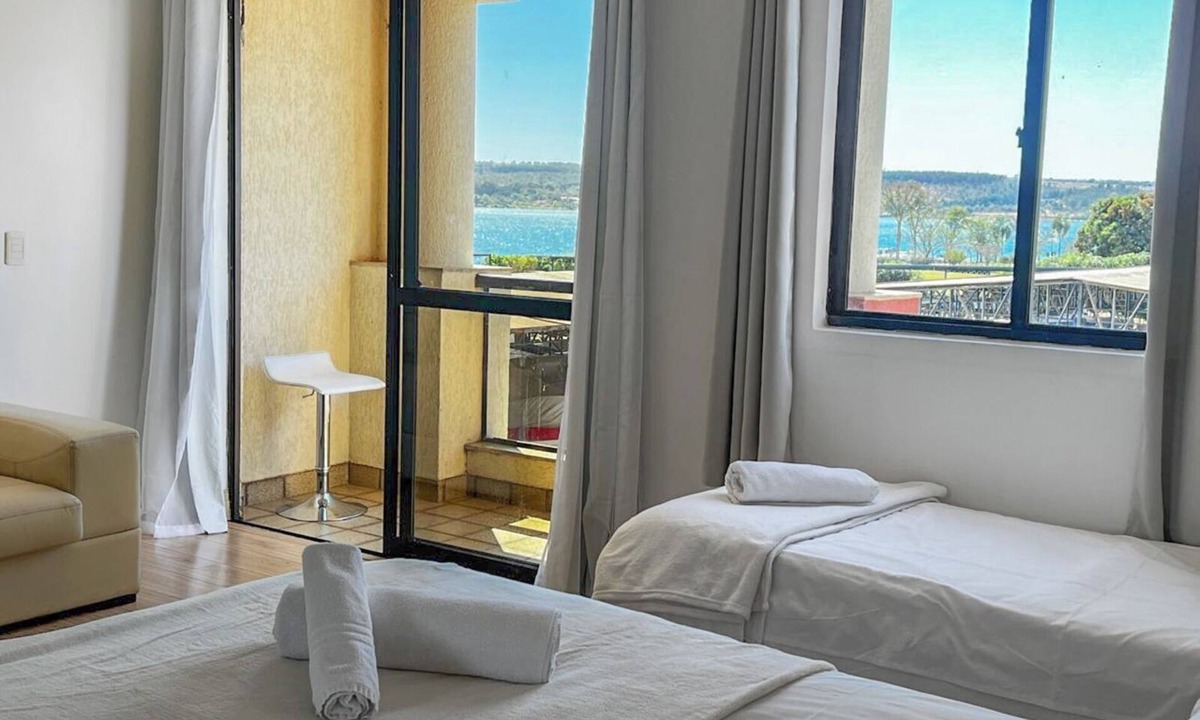 Smin Resort | Flat Resort Lake Side Beira Lago 5 Minutos do Centro de Brasília
