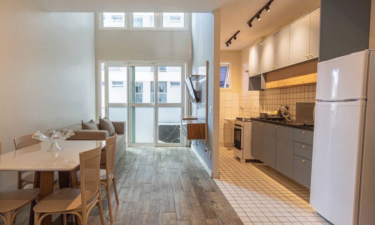 Gonzaga Apartment | Loft p/4 no Gonzaga | Piscina, Academia e Garagem
