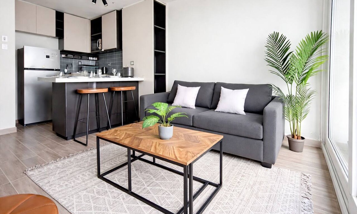 Downtown Santiago Apartment | Modern, centrally located apartment steps from the Movistar Arena