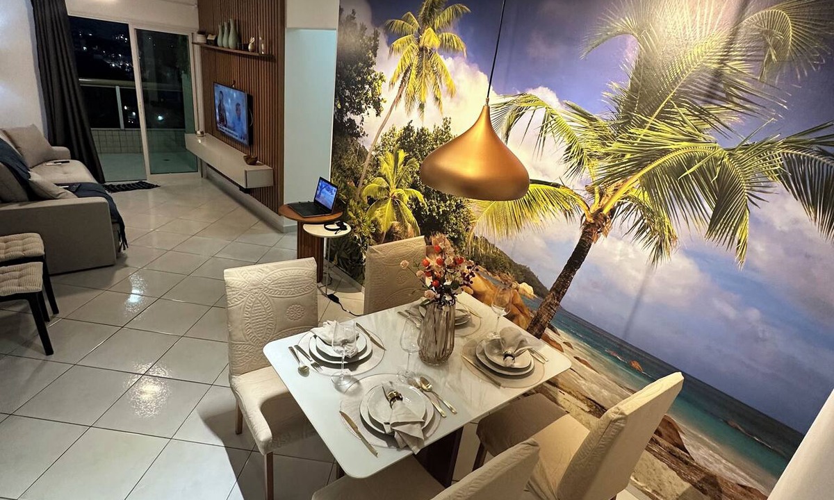 Tupi Apartment | Modern retreat with barbecue, 200m from the beach.