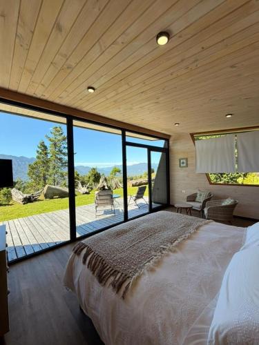 Pucon Ski Chalet | Refugio Climático para 2 personas, campo buena vista, El cerduo, Pucón