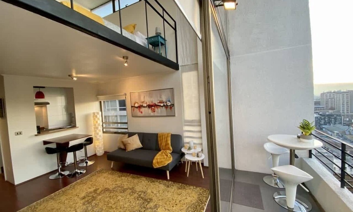 Downtown Santiago Apartment | Rooftop Pool & City Views Loft Near Paris-Londres