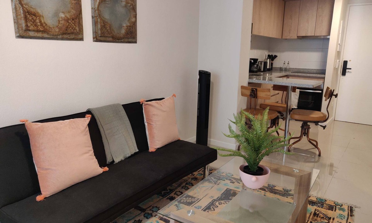 Downtown Santiago Apartment | Santiago Modern 1BR with Balcony, Kitchen & WiFi
