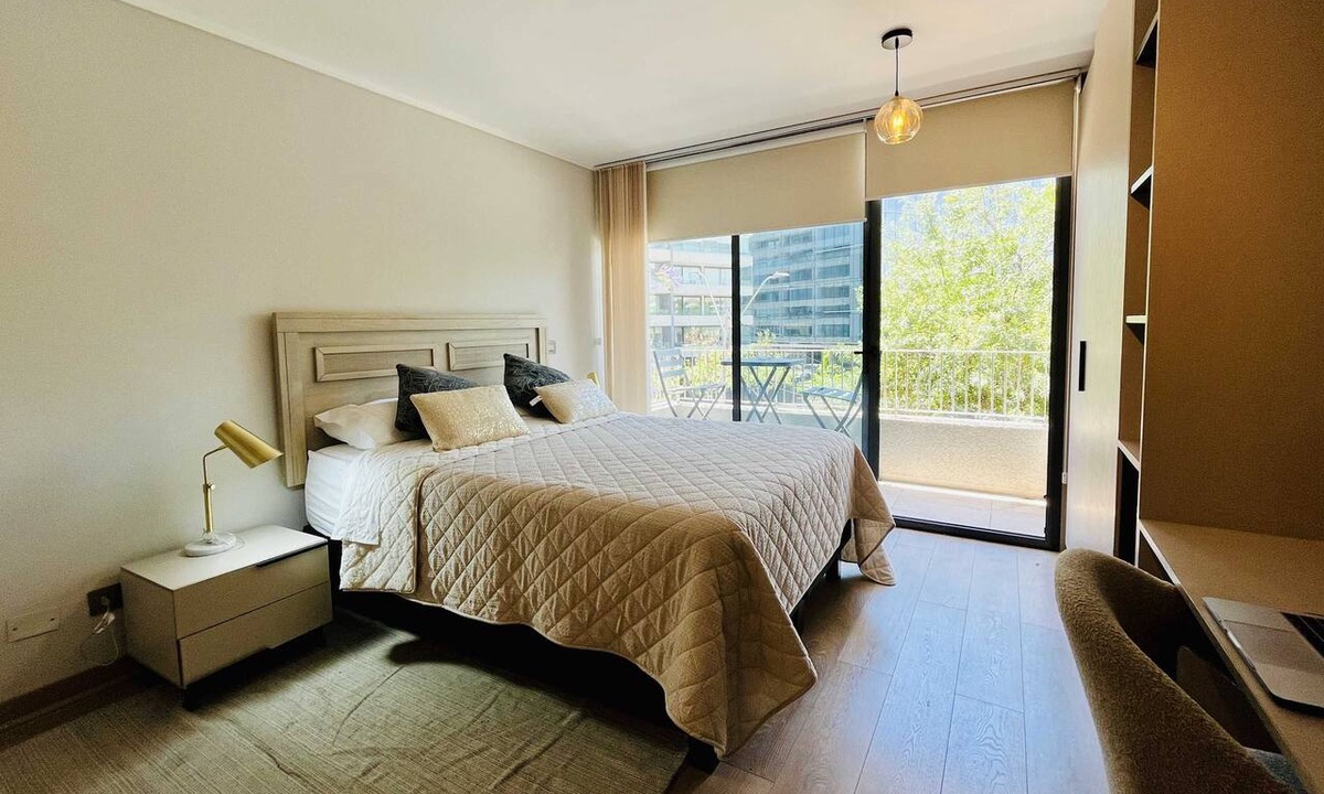 Apoquindo Apartment | Studio Las Tranqueras - Fast Wifi, Gym & Laundry