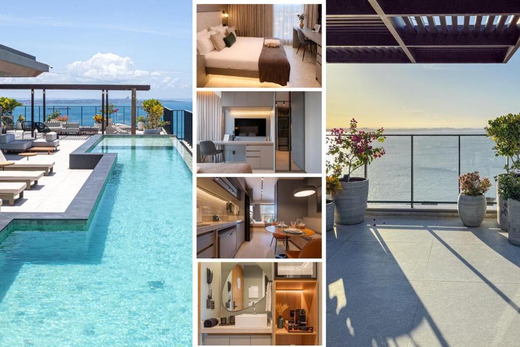 Graca Apartment | Studio Premium Rooftop e Piscina Vista Baía com Garagem