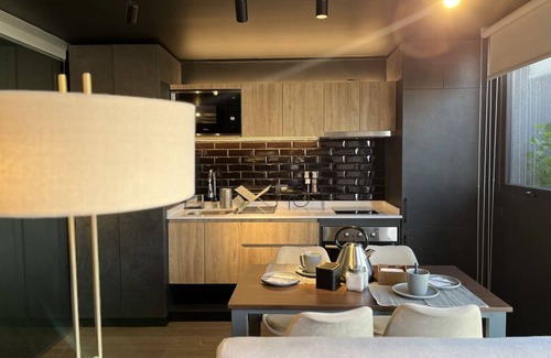 Downtown Santiago Apartment | Urban Artistic Santa Elvira - Laundry Parking Terrace