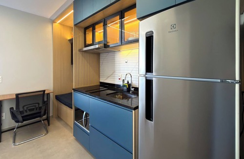 Campo Belo Apartment | 1003A - Studio apartment with rooftop pool, 5 minutes from CGH airport.