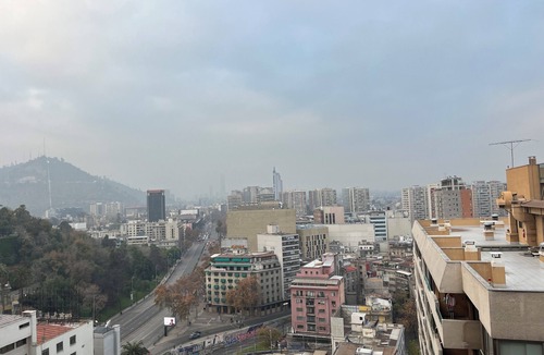 Downtown Santiago Apartment | 2 bedroom 2 bathrooms apartment half block from Sta. Lucia subway station