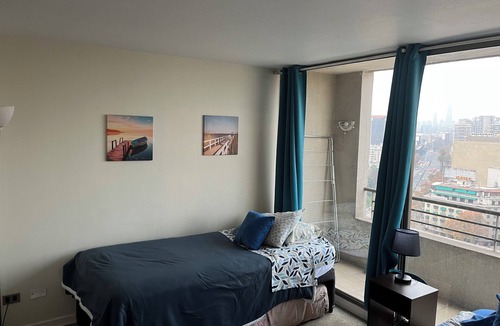 Downtown Santiago Apartment | 2 bedroom 2 bathrooms apartment half block from Sta. Lucia subway station