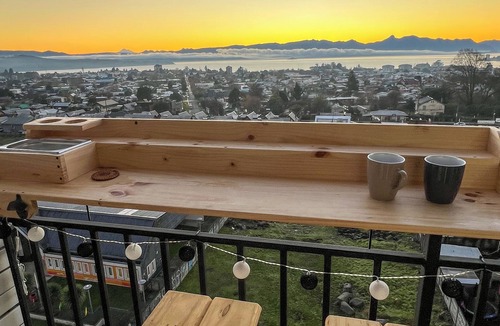 Villarrica Apartment | Apartment with view to the Lake and 2 Volcanoes