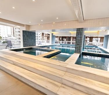 Caicara Apartment | Apto com lazer completo, piscina, ar, mercadinho e pet friendly a 1 min da praia