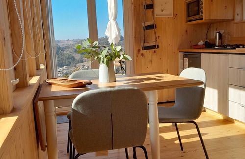 Navidad Cabin | Cabaña Nordica con Hermosa Vista, 5 min de la Playa!