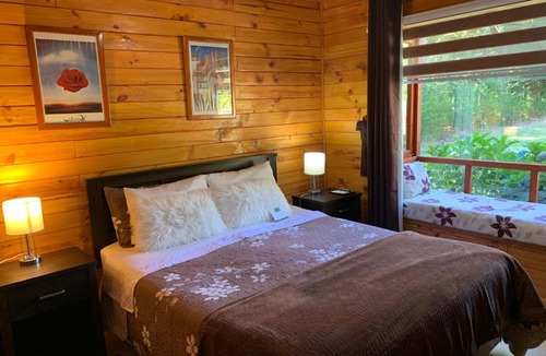 Pucon House | Casa Cabaña Victoria Bosque, Naturaleza, Rio & Starlink Wifi