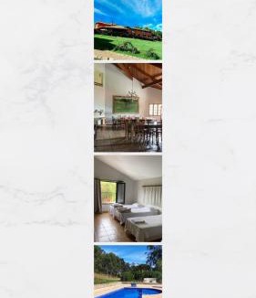 Pedra Bela House | Casa na FAZENDA para até 35 hóspedes, 10 suítes, PISCINA, churrasqueira, internet 400MB, PESCA, cavalos e vaca de LEITE