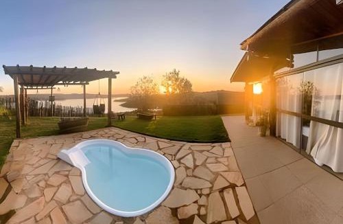 Alexania Ski Chalet | Chalé Mirante com vista do lago, piscina privativa e banheira de imersão