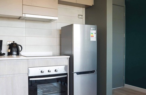 Santiago Apartment | Chic Nunoa Apt Cozy Stay for 5 Balcony