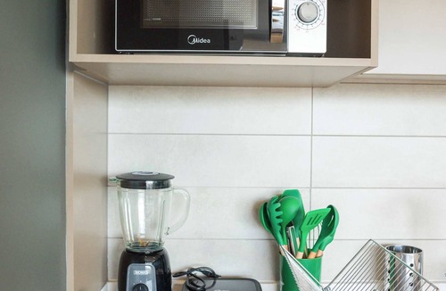 Santiago Apartment | Chic Nunoa Apt Cozy Stay for 5 Balcony