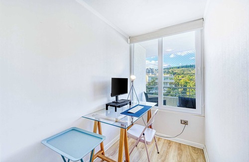 Renaca Apartment | Costa Serena - Home Office, Parking & Views
