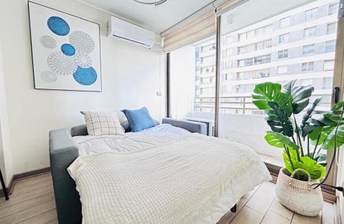 Las Rejas Apartment | Departamento 1D-1B hasta 4 personas, Parking, AC, Calefaccion