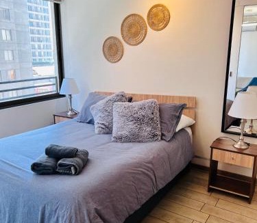 Las Rejas Apartment | Departamento 1D-1B hasta 4 personas, Parking, AC, Calefaccion