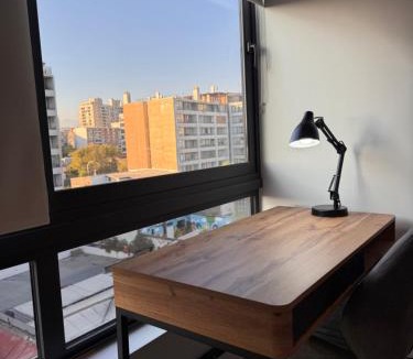Downtown Santiago Apartment | Departamento Luminoso con Cowork y Gimnasio - Barrio República