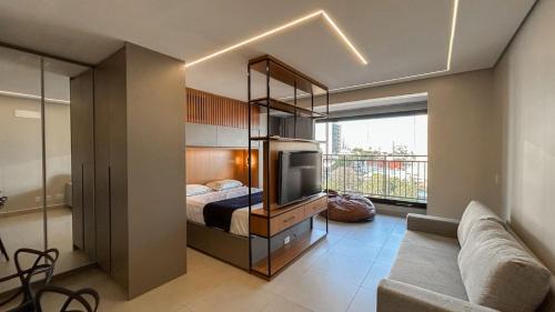 Aclimacao Apartment | Flat Planejado com Linda Vista e Escritório