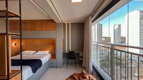 Aclimacao Apartment | Flat Planejado com Linda Vista e Escritório