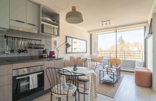 Downtown Santiago Apartment | HOM l 1D1B I WiFi l AA l Parking l Movistar Arena