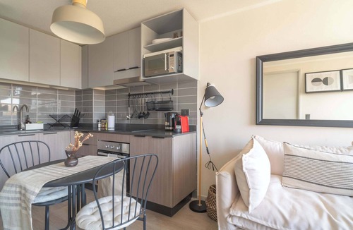 Downtown Santiago Apartment | HOM l 1D1B I WiFi l AA l Parking l Movistar Arena