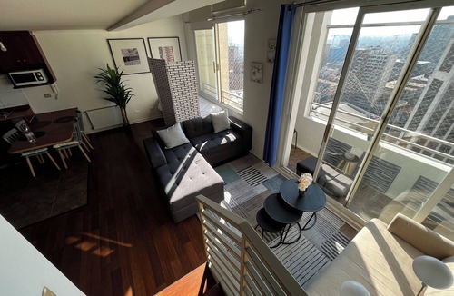 Downtown Santiago Apartment | Loft with city view