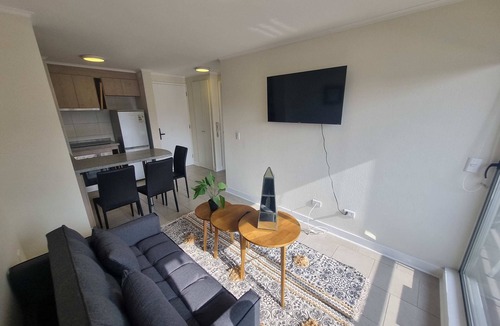 Downtown Santiago Apartment | Modern 1BR Oasis in Centro | Steps to Toesca Metro