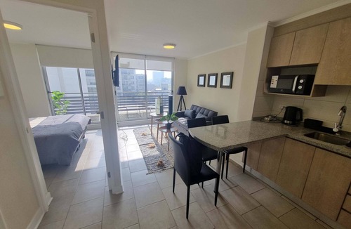 Downtown Santiago Apartment | Modern 1BR Oasis in Centro | Steps to Toesca Metro