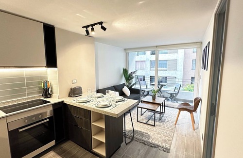 Downtown Santiago Apartment | Modern, centrally located apartment steps from the Movistar Arena