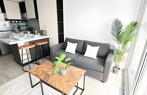 Downtown Santiago House | Modern downtown apartment just steps from Movistar Arena