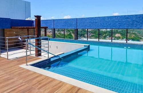 Jacarecica Apartment | Ocean View on the 20th Floor | Rooftop with Jacuzzi | 1 Block from the Beach |