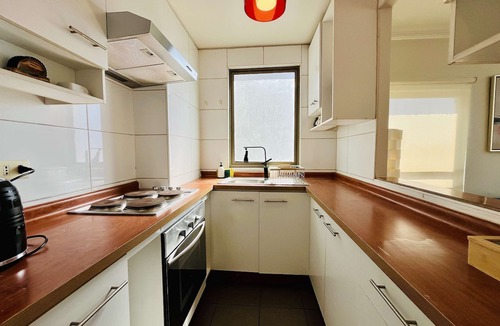 Downtown Santiago Apartment | Panoramic Loft Paris-Londres Area - A/C & Pool