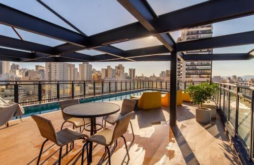 Vila Buarque Apartment | ROOFTOP COM PISCINA - AC ao lado do metrô SANTA CECILIA