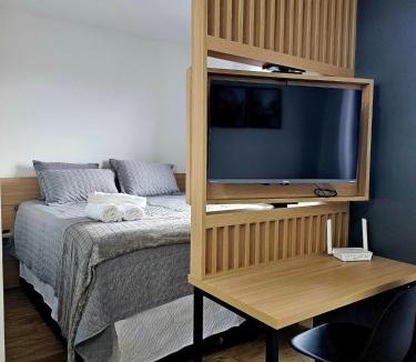 Matriz Apartment | Studio Completo e Confortável - Piscina e Academia - Ótima Localização