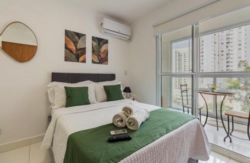 Sao Paulo Apartment | Studio Conforto com Piscina e Ar condicionado