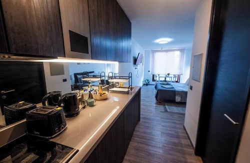 Downtown Santiago Apartment | Studio with A/C · Subway, Gym, and Coworking Space